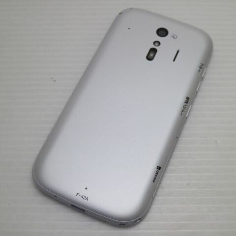 らくらくスマートフォン F-42A ホワイト docomo 中古 スマホ 白ロム 富士通【新品同様】保証付き 赤ロム保証(サムネイル2枚目)