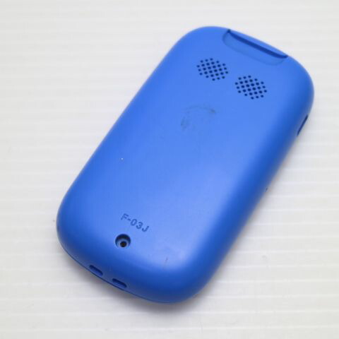 キッズケータイ F-03J ブルー docomo 中古 ガラケー 富士通 白ロム【超美品】保証付き 赤ロム保証(サムネイル2枚目)