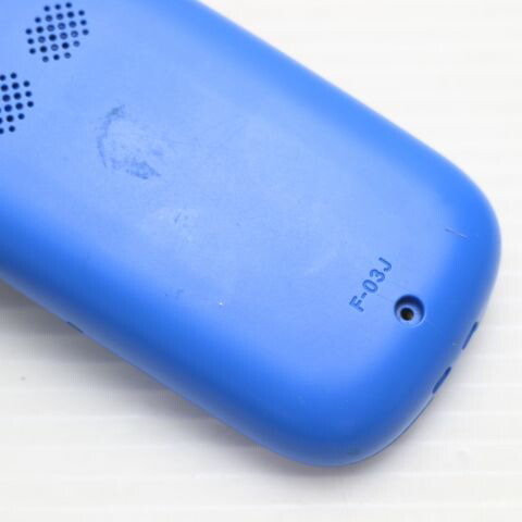 キッズケータイ F-03J ブルー docomo 中古 ガラケー 富士通 白ロム【超美品】保証付き 赤ロム保証(サムネイル3枚目)