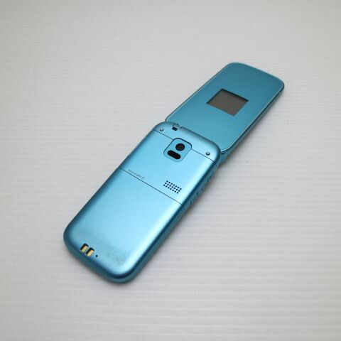 らくらくホン ベーシック4 F-01G ブルー docomo 中古 ガラケー 富士通 白ロム【良品中古】保証付き 赤ロム保証(サムネイル2枚目)