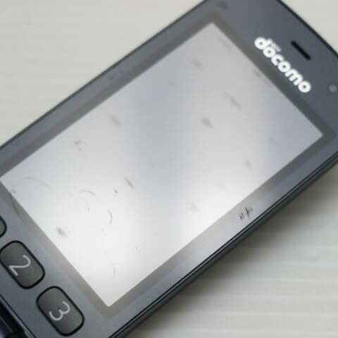 らくらくホン ベーシック4 F-01G ブラック docomo 中古 ガラケー 富士通 白ロム【良品中古】保証付き 赤ロム保証(サムネイル2枚目)