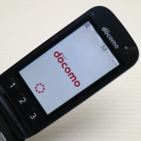 らくらくホン ベーシック4 F-01G ブラック docomo 中古 ガラケー 富士通 白ロム【良品中古】保証付き 赤ロム保証(サムネイル3枚目)