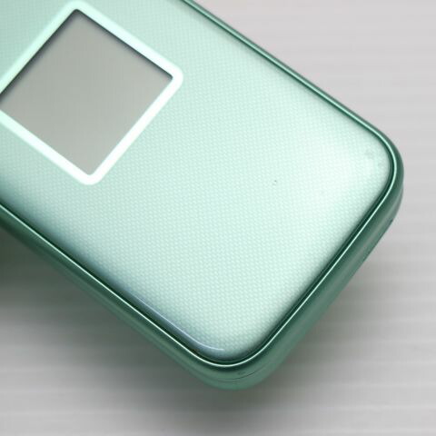 らくらくホン F-02J ミントグリーン docomo 中古 ガラケー 富士通 白ロム【新品同様】保証付き 赤ロム保証(サムネイル3枚目)