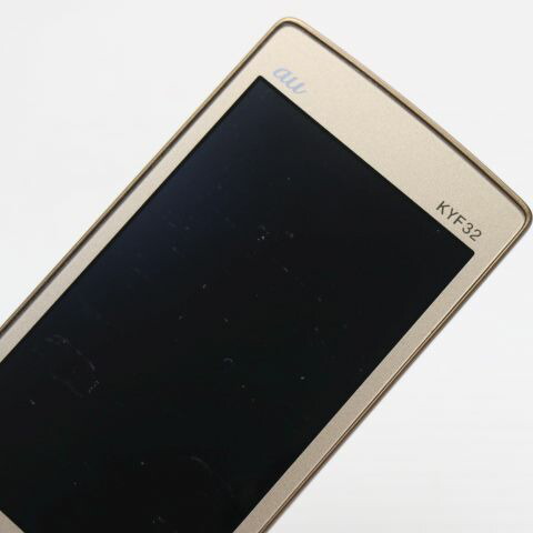 かんたんケータイ KYF32 ゴールド au 中古 ガラケー KYOCERA 白ロム【美品】保証付き 赤ロム保証(サムネイル2枚目)