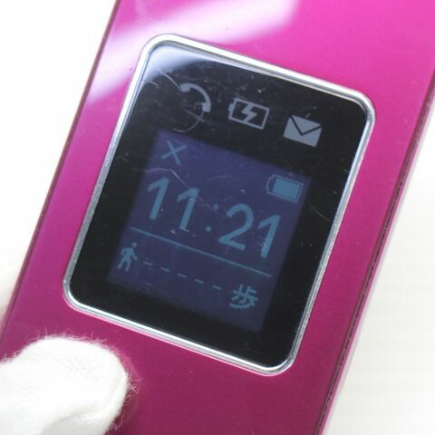 かんたん携帯9 505SH ワインレッド SoftBank 中古 白ロム ガラケー SHARP【美品】保証付き 赤ロム保証(サムネイル3枚目)