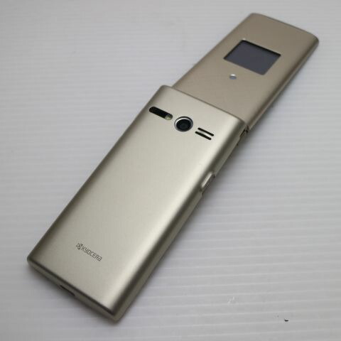 かんたんケータイ KYF38 シャンパンゴールド au 中古 ガラケー 白ロム【超美品】保証付き 赤ロム保証(サムネイル2枚目)