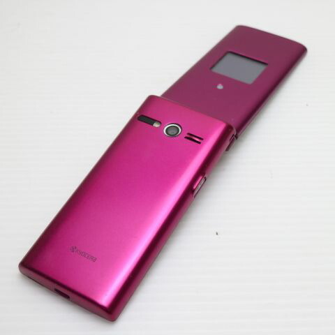 かんたんケータイ KYF38 ワインレッド au 中古 ガラケー 白ロム【美品】保証付き 赤ロム保証(サムネイル2枚目)