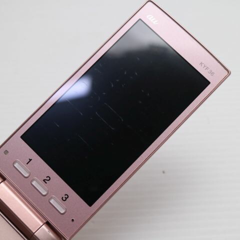 かんたんケータイ KYF36 ピンク au 中古 ガラケー KYOCERA 白ロム【良品中古】保証付き 赤ロム保証(サムネイル3枚目)