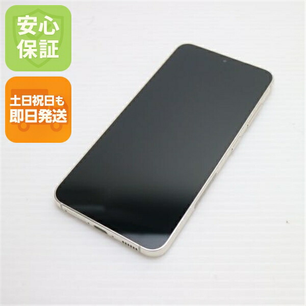Galaxy S23 SCG19 クリーム au 中古 スマホ SAMSUNG【超美品】保証付き 赤ロム保証