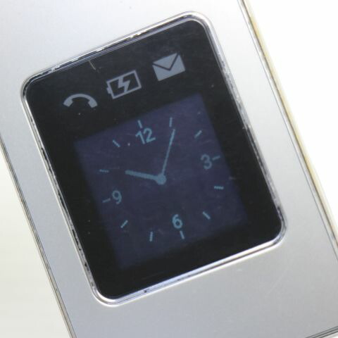 かんたん携帯9 505SH シルバー SoftBank 中古 白ロム ガラケー SHARP【良品中古】保証付き 赤ロム保証(サムネイル2枚目)