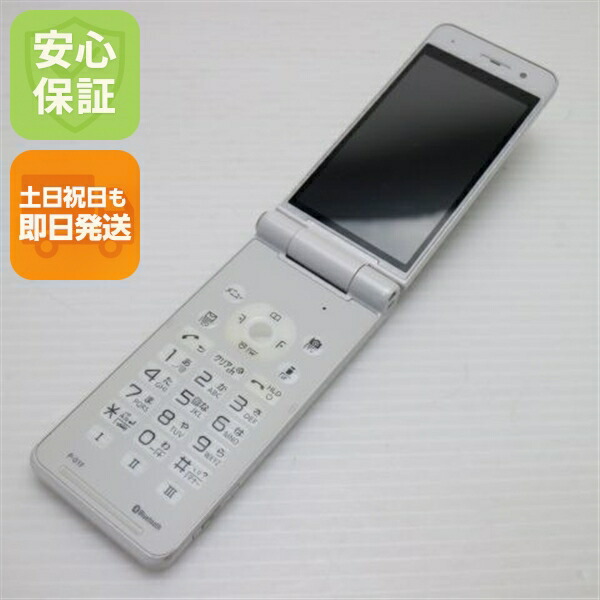 P-01F ホワイト docomo 中古 ガラケー Panasonic 白ロム【美品】保証付き 赤ロム保証