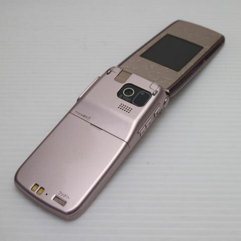らくらくホン7 F-09B ピンク docomo 中古 ガラケー FUJITSU Fー09B 白ロム【美品】保証付き 赤ロム保証(サムネイル2枚目)