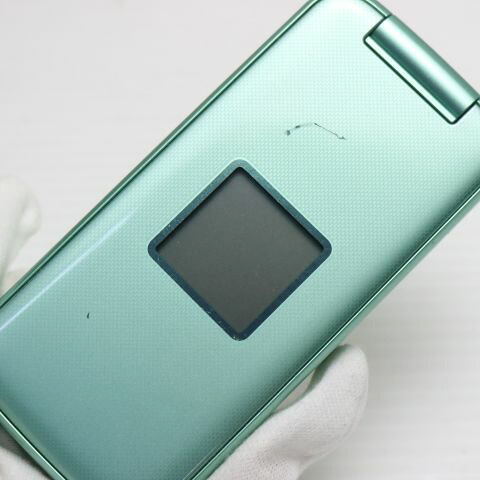 らくらくホン F-02J ミントグリーン docomo 中古 ガラケー 富士通 白ロム【美品】保証付き 赤ロム保証(サムネイル3枚目)