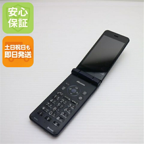 AQUOS ケータイ SH-01J ブルーブラック docomo 中古 ガラケー SHARP 白ロム【良品中古】保証付き 赤ロム保証