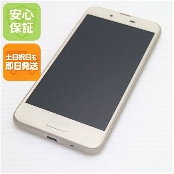 AQUOS sense SH-01K ゴールド docomo 中古 スマホ スマホ 白ロム SHARP【美品】保証付き 赤ロム保証