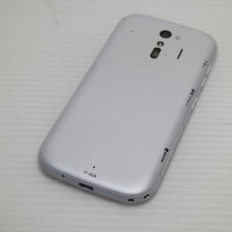 らくらくスマートフォン F-42A ホワイト docomo 中古 スマホ 白ロム 富士通【新品同様】保証付き 赤ロム保証(サムネイル2枚目)