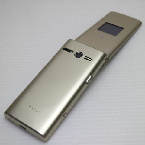 かんたんケータイ KYF36 ゴールド au 中古 ガラケー KYOCERA 白ロム【美品】保証付き 赤ロム保証(サムネイル2枚目)