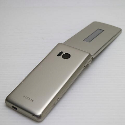 AQUOS ケータイ SH-02L ゴールド docomo 中古 ガラケー 白ロム【良品中古】保証付き 赤ロム保証(サムネイル2枚目)