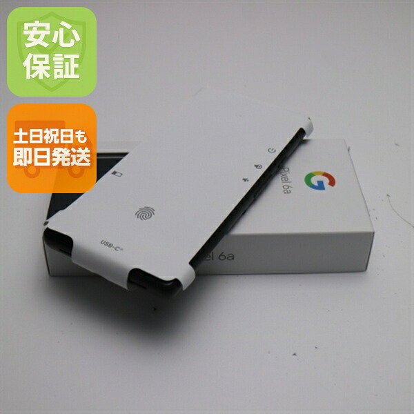 Pixel 6a チャコール SIMフリー 中古 Google スマホ 白ロム【新品未使用】保証付き 赤ロム保証