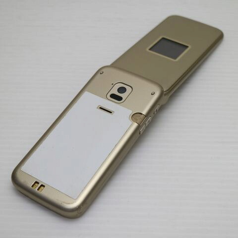 らくらくホン F-02J ゴールド docomo 中古 ガラケー 富士通 白ロム【美品】保証付き 赤ロム保証(サムネイル2枚目)