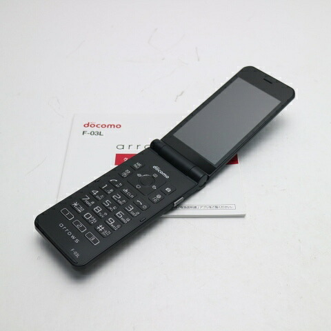 arrows ケータイ F-03L ブラック docomo 中古 ガラケー 白ロム【新品未使用】保証付き 赤ロム保証(サムネイル2枚目)