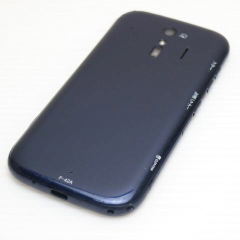 らくらくスマートフォン F-42A ネイビー docomo 中古 スマホ 白ロム 富士通【良品中古】保証付き 赤ロム保証(サムネイル2枚目)
