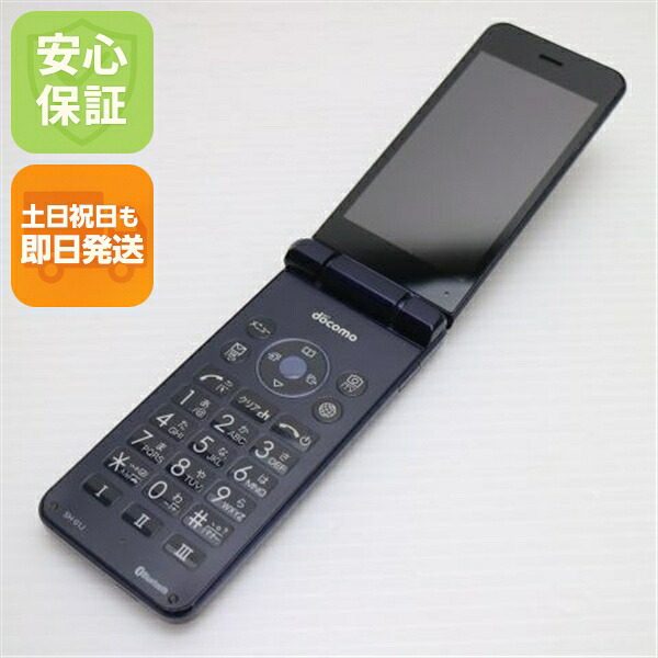 AQUOS ケータイ SH-01J ブルーブラック docomo 中古 ガラケー SHARP 白ロム【良品中古】保証付き 赤ロム保証