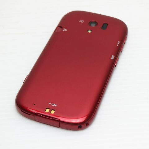 らくらくスマートフォン3 F-06F レッド docomo 中古 スマホ FUJITSU 白ロム【美品】保証付き 赤ロム保証(サムネイル2枚目)