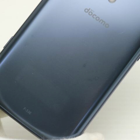 らくらくスマートフォン F-53E ネイビー SIMフリー 中古 スマホ FCNT【美品】保証付き 赤ロム保証(サムネイル3枚目)