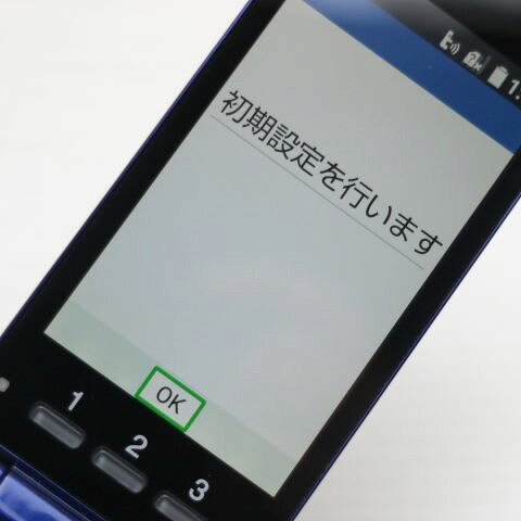 かんたんケータイ KYF38 ロイヤルブルー au 中古 ガラケー 白ロム【超美品】保証付き 赤ロム保証(サムネイル3枚目)