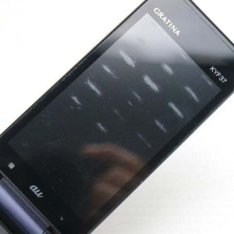 GRATINA かんたんケータイ KYF37 ブラック au 中古 GRATINA かんたんケータイ 白ロム ガラケー KYOCERA【美品】保証付き 赤ロム保証(サムネイル3枚目)