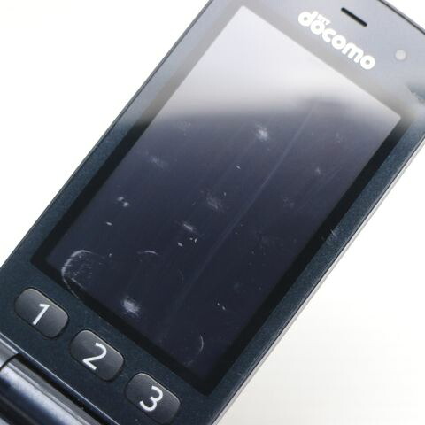 らくらくホン ベーシック4 F-01G ブラック docomo 中古 ガラケー 富士通 白ロム【良品中古】保証付き 赤ロム保証(サムネイル3枚目)
