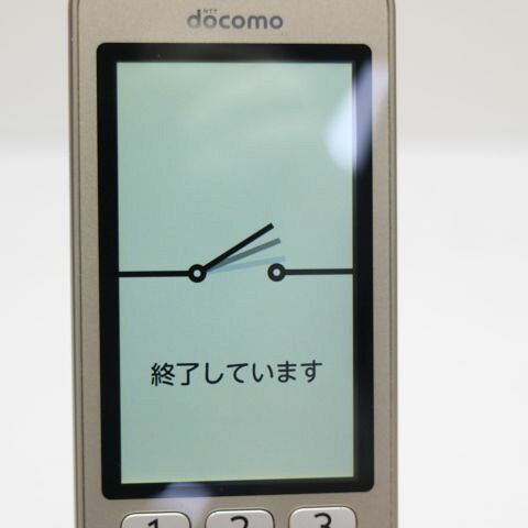 らくらくホン F-02J ゴールド docomo 中古 ガラケー 富士通 白ロム【超美品】保証付き 赤ロム保証(サムネイル3枚目)