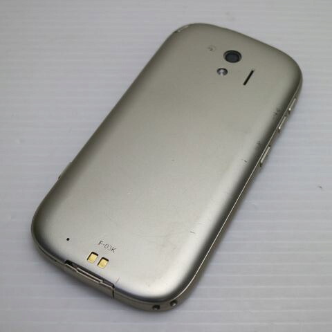 らくらくスマートフォン me F-03K ゴールド docomo 中古 スマホ スマホ 白ロム 富士通【良品中古】保証付き 赤ロム保証(サムネイル2枚目)