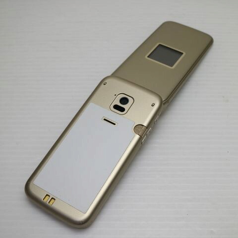 らくらくホン F-02J ゴールド docomo 中古 ガラケー 富士通 白ロム【新品同様】保証付き 赤ロム保証(サムネイル2枚目)