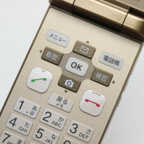 かんたんケータイ KYF32 ゴールド au 中古 ガラケー KYOCERA【ジャンク】(サムネイル3枚目)