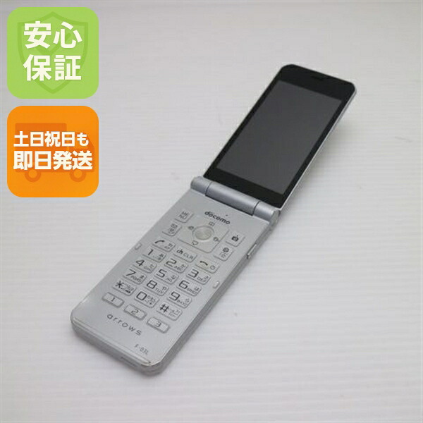 arrows ケータイ F-03L シルバー docomo 中古 ガラケー 白ロム【良品中古】保証付き 赤ロム保証