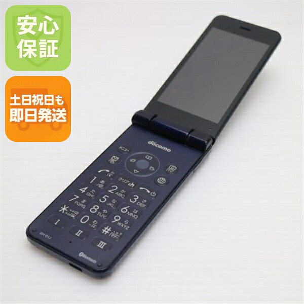 AQUOS ケータイ SH-01J ブルーブラック docomo 中古 ガラケー SHARP 白ロム【良品中古】保証付き 赤ロム保証