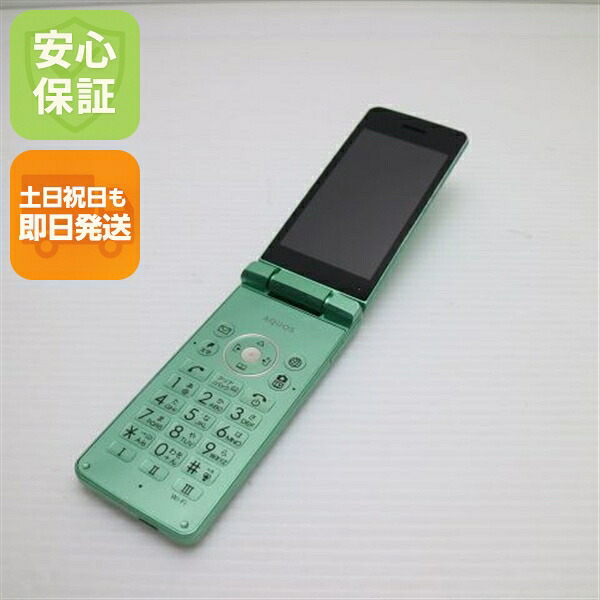 AQUOS ケータイ3 805SH グリーン SoftBank 中古 ガラケー 白ロム【良品中古】保証付き 赤ロム保証