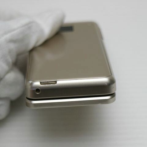 P-smart ケータイ P-01J ゴールド docomo 中古 ガラケー Panasonic 白ロム【超美品】保証付き 赤ロム保証(サムネイル3枚目)