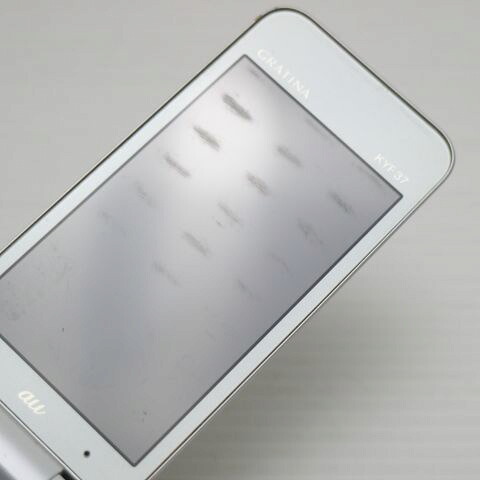 GRATINA かんたんケータイ KYF37 ホワイト au 中古 GRATINA かんたんケータイ 白ロム ガラケー KYOCERA【良品中古】保証付き 赤ロム保証(サムネイル3枚目)