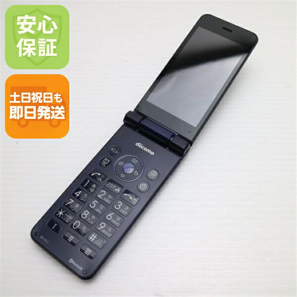 AQUOS ケータイ SH-01J ブルーブラック docomo 中古 ガラケー SHARP 白ロム【良品中古】保証付き 赤ロム保証