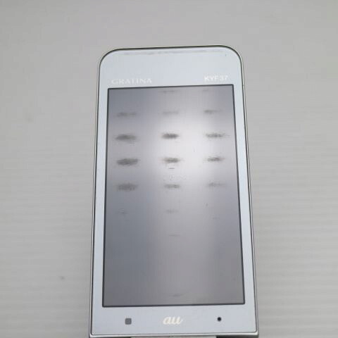 GRATINA かんたんケータイ KYF37 ホワイト au 中古 GRATINA かんたんケータイ 白ロム ガラケー KYOCERA【良品中古】保証付き 赤ロム保証(サムネイル3枚目)