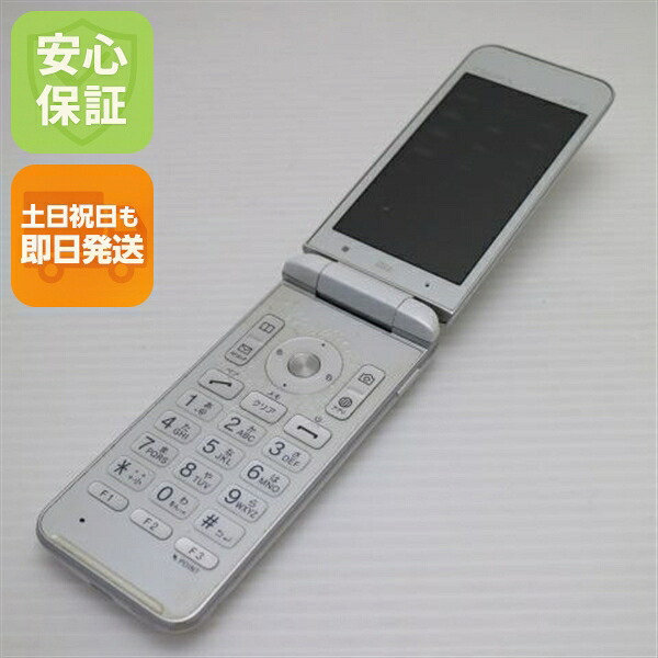 GRATINA かんたんケータイ KYF37 ホワイト au 中古 GRATINA かんたんケータイ 白ロム ガラケー KYOCERA【良品中古】保証付き 赤ロム保証
