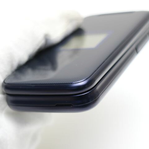 らくらくホン F-02J ネイビー docomo 中古 ガラケー 富士通 白ロム【新品同様】保証付き 赤ロム保証(サムネイル3枚目)