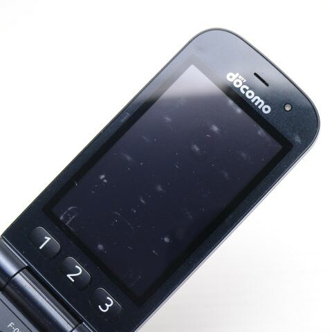 らくらくホン ベーシック4 F-01G ブラック docomo 中古 ガラケー 富士通 白ロム【良品中古】保証付き 赤ロム保証(サムネイル3枚目)