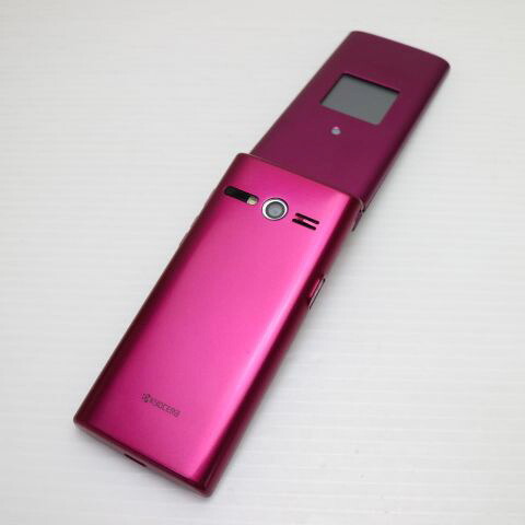 かんたんケータイ KYF38 ワインレッド au 中古 ガラケー 白ロム【超美品】保証付き 赤ロム保証(サムネイル2枚目)