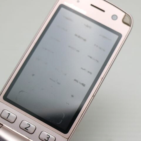 らくらくホン7 F-09B ピンク docomo 中古 ガラケー FUJITSU Fー09B 白ロム【良品中古】保証付き 赤ロム保証(サムネイル3枚目)