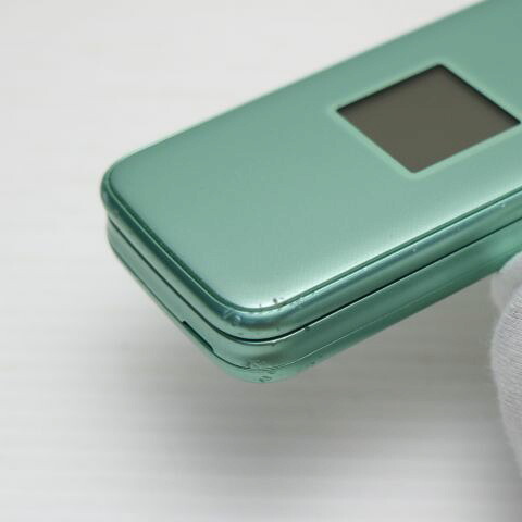 らくらくホン F-02J ミントグリーン docomo 中古 ガラケー 富士通 白ロム【美品】保証付き 赤ロム保証(サムネイル3枚目)