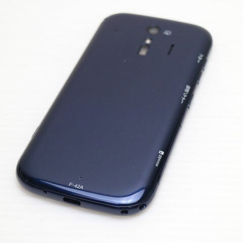 らくらくスマートフォン F-42A ネイビー docomo 中古 スマホ 白ロム 富士通【新品同様】保証付き 赤ロム保証(サムネイル2枚目)